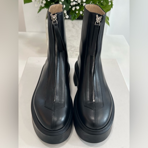The Row Zippered Platform Leather Combat Boots - Picture 14 of 15